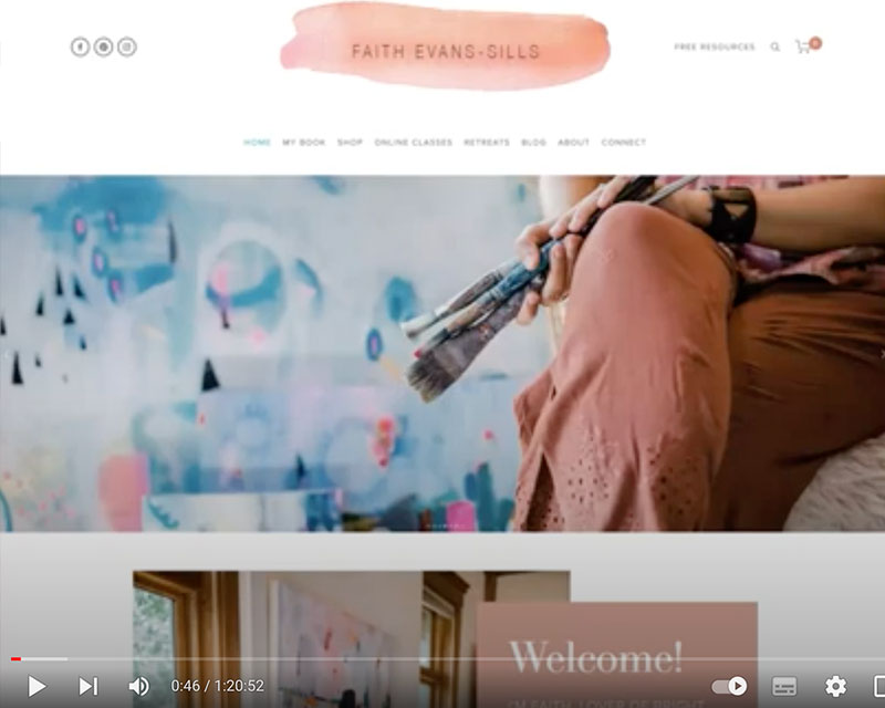 Brand + Website Coaching #2: Faith Evans-Sills, Artist and Teacher
