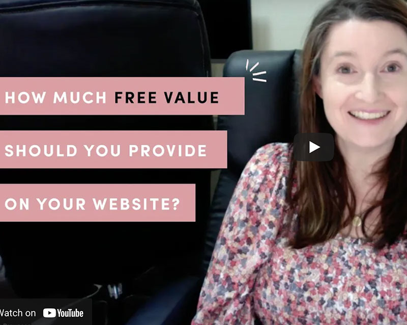 How much free value should you provide on your website?